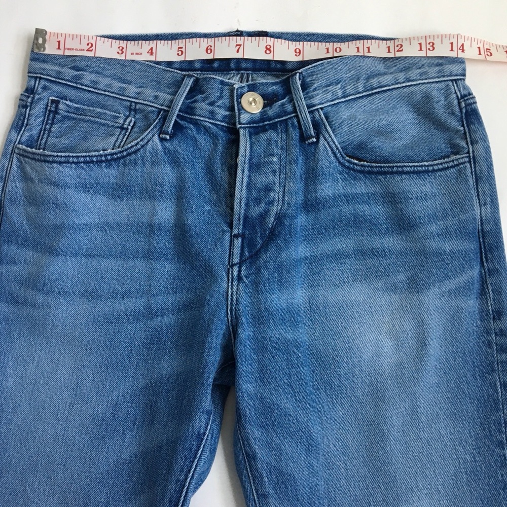 3x1 NYC Fringe Hem Buttonfly Mid rise Crop Jeans 25 - Picture 12 of 17